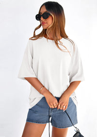 PRETTYGARDEN Women's Spring Going Out Tops Casual Short Sleeve Crewneck Loose Fit Basic Cute Tee Shirts Summer Outfits PRETTYGARDEN