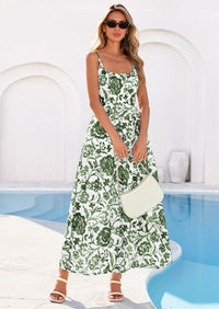 PRETTYGARDEN Womens Spring Boho Maxi Dress Eyelet Floral Long Flowy Sundresses Summer Beach Vacation Clothes PRETTYGARDEN