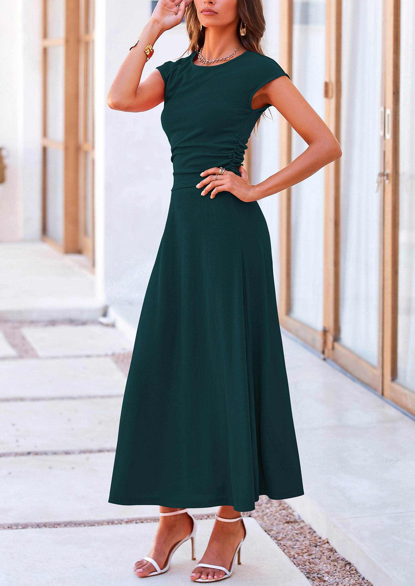 PRETTYGARDEN Summer Two Piece Skirt Set for Women Dressy Casual Knit Matching Travel Spring Vacation Lounge Outfits