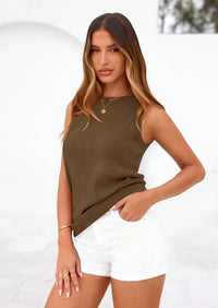 PRETTYGARDEN Tank Top for Women Summer Sleeveless Sweater Tops Spring Business Casual Work Shirts Ribbed Knit Blouses