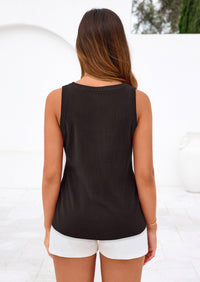 PRETTYGARDEN Tank Top for Women Summer Sleeveless Sweater Tops Spring Business Casual Work Shirts Ribbed Knit Blouses