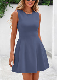 PRETTYGARDEN Women's Short Summer Dress Elegant Classy A Line Sleeveless Tank Graduation Cocktail Party Mini Dresses