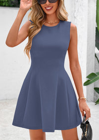 PRETTYGARDEN Women's Short Summer Dress Elegant Classy A Line Sleeveless Tank Graduation Cocktail Party Mini Dresses