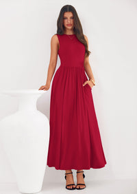 PRETTYGARDEN Summer Maxi Dresses for Women Sleeveless A Line Flowy Long Casual Sundress Wedding Guest Fashion Clothing PRETTYGARDEN