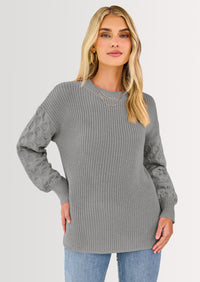 PRETTYGARDEN Women's Fall Pullover Sweater Casual Long Sleeve Loose Chunky Knit Tops Blouse Winter Fashion Clothing