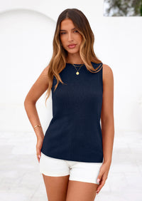 PRETTYGARDEN Tank Top for Women Summer Sleeveless Sweater Tops Spring Business Casual Work Shirts Ribbed Knit Blouses