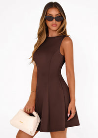 PRETTYGARDEN Summer Dresses for Women Elegant Sleeveless Boat Neck A Line Spring Formal Cocktail Party Mini Dress PRETTYGARDEN