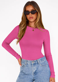 PRETTYGARDEN Bodysuits for Women 2025 Fall Long Sleeve Shirts Slim Fitted Basic Ribbed Layering Tops Fashion Winter Clothing PRETTYGARDEN