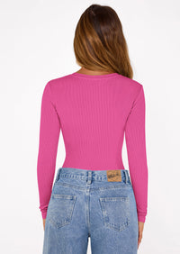 PRETTYGARDEN Bodysuits for Women 2025 Fall Long Sleeve Shirts Slim Fitted Basic Ribbed Layering Tops Fashion Winter Clothing PRETTYGARDEN