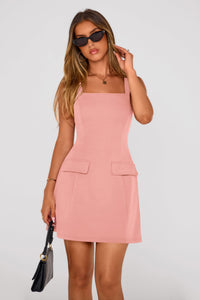 PRETTYGARDEN Womens Summer Sleeveless Mini Dress Square Neck A Line Short Cocktail Party Dresses Trendy Spring Clothes PRETTYGARDEN