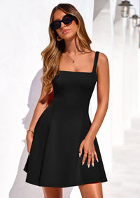 PRETTYGARDEN Summer Dresses for Women Sleeveless A Line Business Casual Formal Cocktail Party Spring Short Dress PRETTYGARDEN