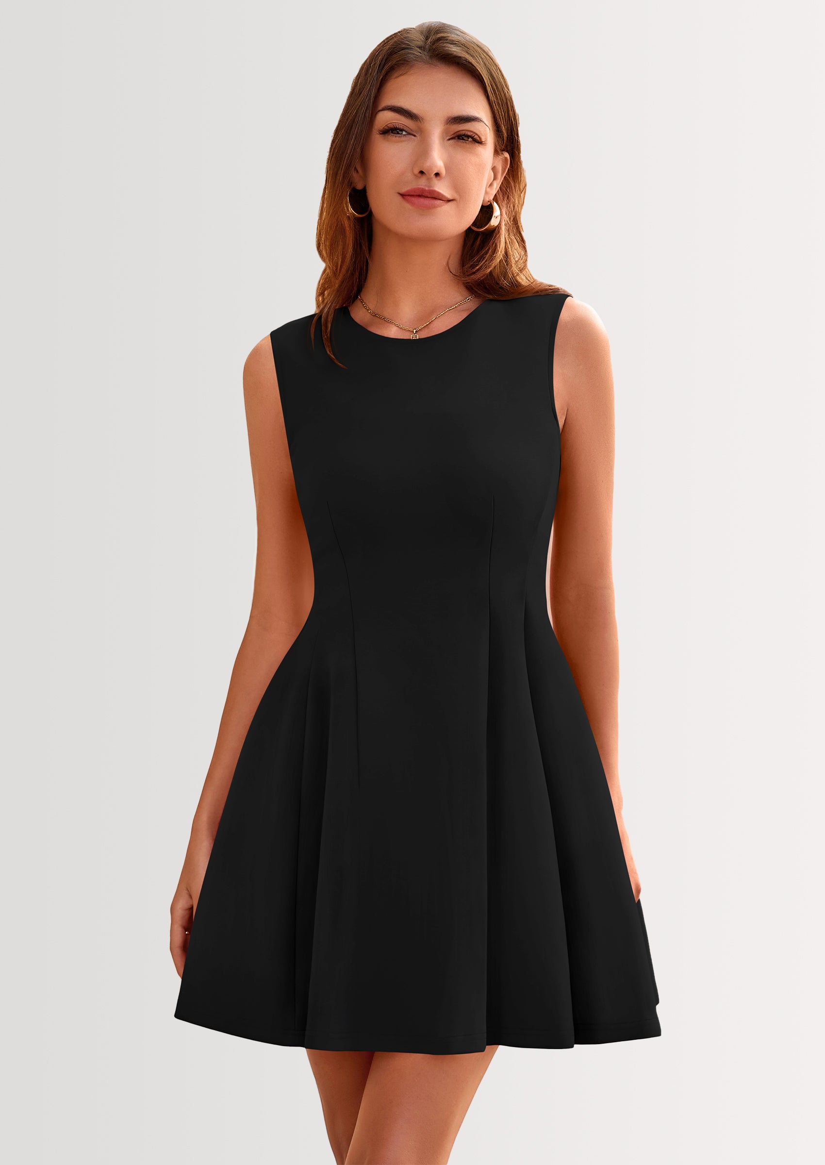 PRETTYGARDEN Women's Short Summer Dress Elegant Classy A Line Sleeveless Tank Graduation Cocktail Party Mini Dresses