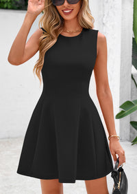 PRETTYGARDEN Women's Short Summer Dress Elegant Classy A Line Sleeveless Tank Graduation Cocktail Party Mini Dresses