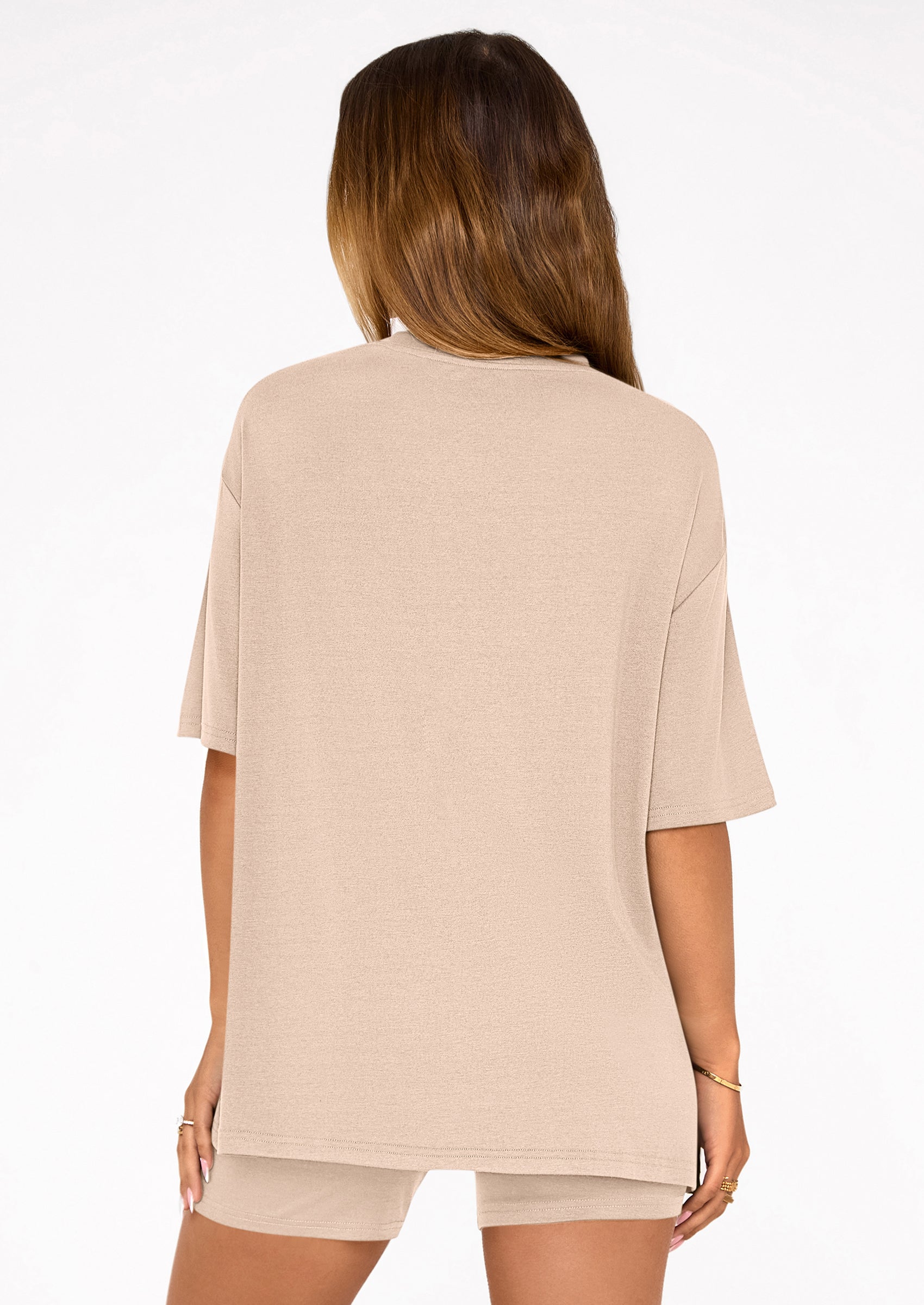 PRETTYGARDEN Women's Two Piece Matching Lounge Sets Summer Casual Tops Short Sleeve Shirts Shorts Travel Airport Outfits PRETTYGARDEN