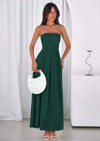 PRETTYGARDEN Cocktail Dresses for Women Summer Formal Elegant Tube Top Strapless Spring Wedding Guest Party Midi Dress PRETTYGARDEN