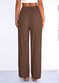 PRETTYGARDEN Womens Palazzo Pants Summer Fashion High Waisted Wide Leg Drawstring Flowy Beach Trousers with Pockets PRETTYGARDEN