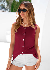 PRETTYGARDEN Womens Sweater Vest Spring Tops Cute Summer Sleeveless Cardigan Casual Knit Button Up Tank Tops PRETTYGARDEN