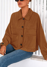 PRETTYGARDEN Women's Faux Suede Cropped Jacket Casual Lightweight Fall Fashion Winter Coats Outerwear Trendy Clothes