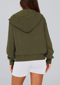 PRETTYGARDEN Hoodies For Women Sweatshirt Zip Up Hoodie Fall Fashion Trendy Long Sleeve Jackets Winter Clothing Outfits