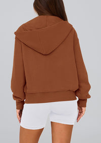 PRETTYGARDEN Hoodies For Women Sweatshirt Zip Up Hoodie Fall Fashion Trendy Long Sleeve Jackets Winter Clothing Outfits