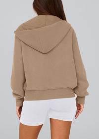 PRETTYGARDEN Hoodies For Women Sweatshirt Zip Up Hoodie Fall Fashion Trendy Long Sleeve Jackets Winter Clothing Outfits