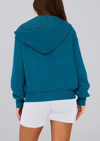 PRETTYGARDEN Hoodies For Women Sweatshirt Zip Up Hoodie Fall Fashion Trendy Long Sleeve Jackets Winter Clothing Outfits