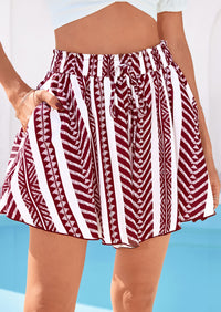 PRETTYGARDEN Women's Flowy Shorts Summer Fashion Beach Vacation Clothes Casual High Waist Wide Leg Ruffle Shorts