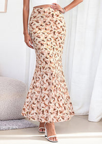 PRETTYGARDEN Maxi Skirts for Women 2026 Summer Flowy High Waisted Polka Dot Mermaid Office Work Spring Fashion Long Skirt PRETTYGARDEN