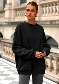 PRETTYGARDEN Oversized Sweatshirt for Women Fall Outfits Crewneck Long Sleeve Tops Fleece Pullover Winter Clothing