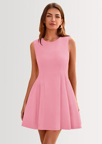 PRETTYGARDEN Women's Short Summer Dress Elegant Classy A Line Sleeveless Tank Graduation Cocktail Party Mini Dresses