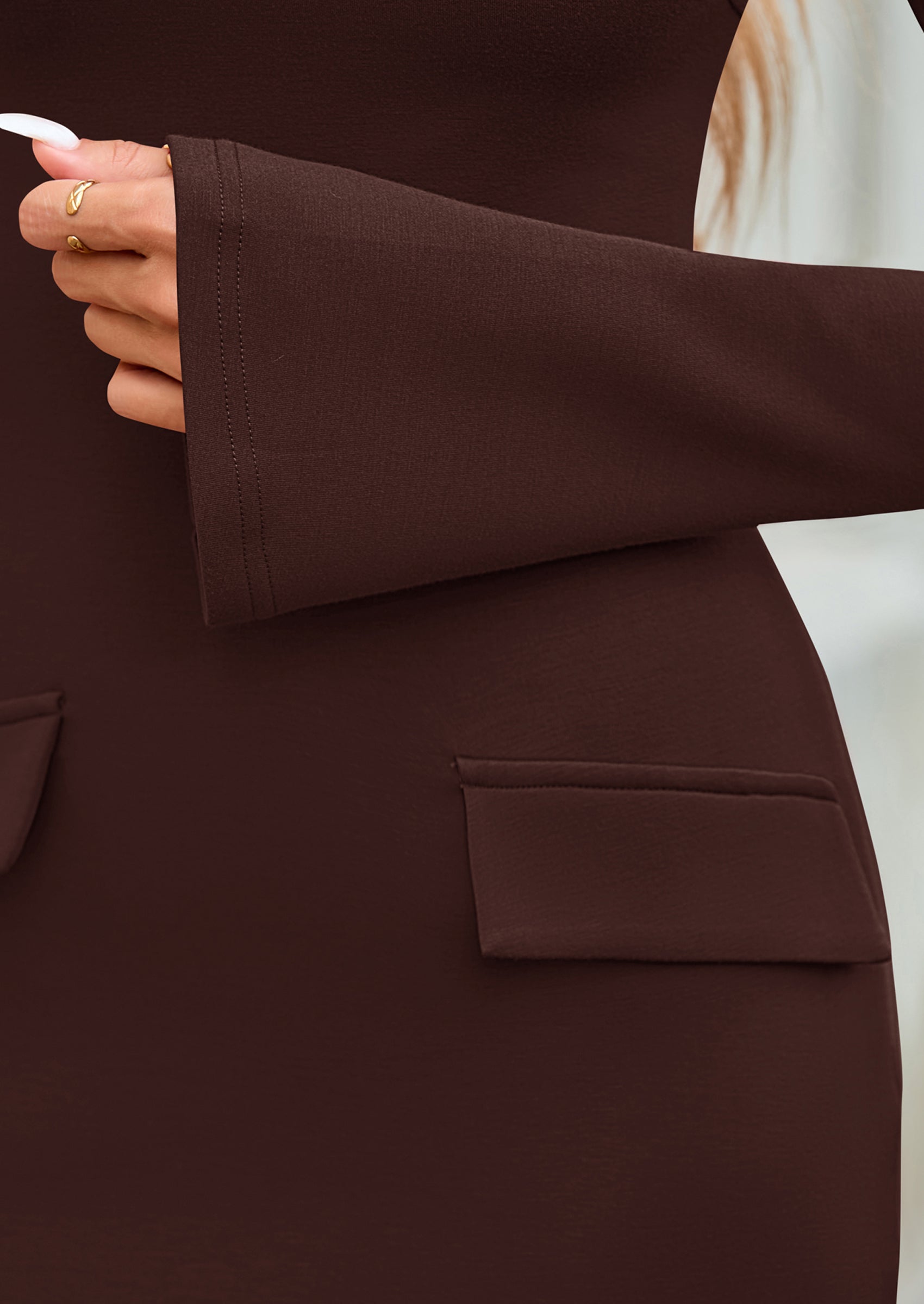 PRETTYGARDEN Womens Fall Long Sleeve Mini Dress Trendy Boat Neck Bodycon Knit Elegant Short Party Dresses