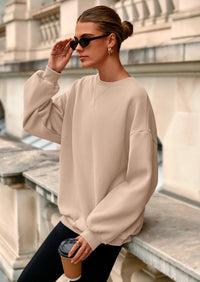 PRETTYGARDEN Oversized Sweatshirt for Women Fall Outfits Crewneck Long Sleeve Tops Fleece Pullover Winter Clothing
