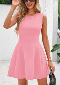 PRETTYGARDEN Women's Short Summer Dress Elegant Classy A Line Sleeveless Tank Graduation Cocktail Party Mini Dresses