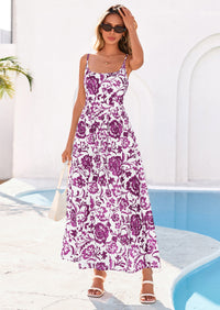 PRETTYGARDEN Womens Spring Boho Maxi Dress Eyelet Floral Long Flowy Sundresses Summer Beach Vacation Clothes PRETTYGARDEN