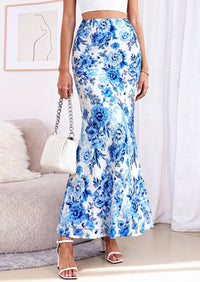 PRETTYGARDEN Maxi Skirts for Women 2026 Summer Flowy High Waisted Polka Dot Mermaid Office Work Spring Fashion Long Skirt PRETTYGARDEN