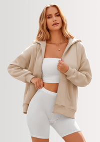 PRETTYGARDEN Women's Zip Up Y2K Hoodies Casual Long Sleeve Sweatshirts Fall Spring Track Jackets with Pockets