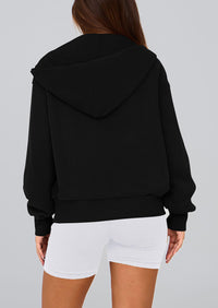 PRETTYGARDEN Hoodies For Women Sweatshirt Zip Up Hoodie Fall Fashion Trendy Long Sleeve Jackets Winter Clothing Outfits