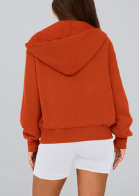 PRETTYGARDEN Hoodies For Women Sweatshirt Zip Up Hoodie Fall Fashion Trendy Long Sleeve Jackets Winter Clothing Outfits