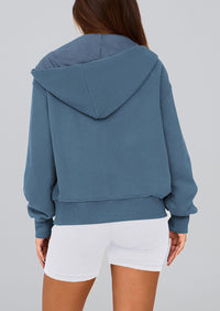 PRETTYGARDEN Hoodies For Women Sweatshirt Zip Up Hoodie Fall Fashion Trendy Long Sleeve Jackets Winter Clothing Outfits