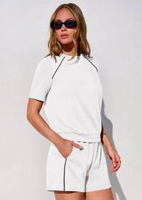 PRETTYGARDEN Sweatsuits Women 2 Piece Outfit Summer Lounge Shorts Sets Matching Spring Travel Beach Vacation Clothes PRETTYGARDEN