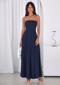 PRETTYGARDEN Cocktail Dresses for Women Summer Formal Elegant Tube Top Strapless Spring Wedding Guest Party Midi Dress PRETTYGARDEN