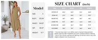 PRETTYGARDEN Spring Casual Dresses for Women Summer Business Work Midi Sleeveless A Line Pleated Cocktail Dress