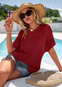 PRETTYGARDEN Women's Spring Short Sleeve Sweaters Lightweight V Neck Casual Going Out Summer T PRETTYGARDEN