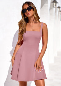 PRETTYGARDEN Summer Dresses for Women Sleeveless A Line Business Casual Formal Cocktail Party Spring Short Dress PRETTYGARDEN