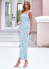 PRETTYGARDEN Women's Spring Wedding Guest Dress Summer Formal Sleeveless Elegant Floral Lace Cocktail Maxi Long Dresses