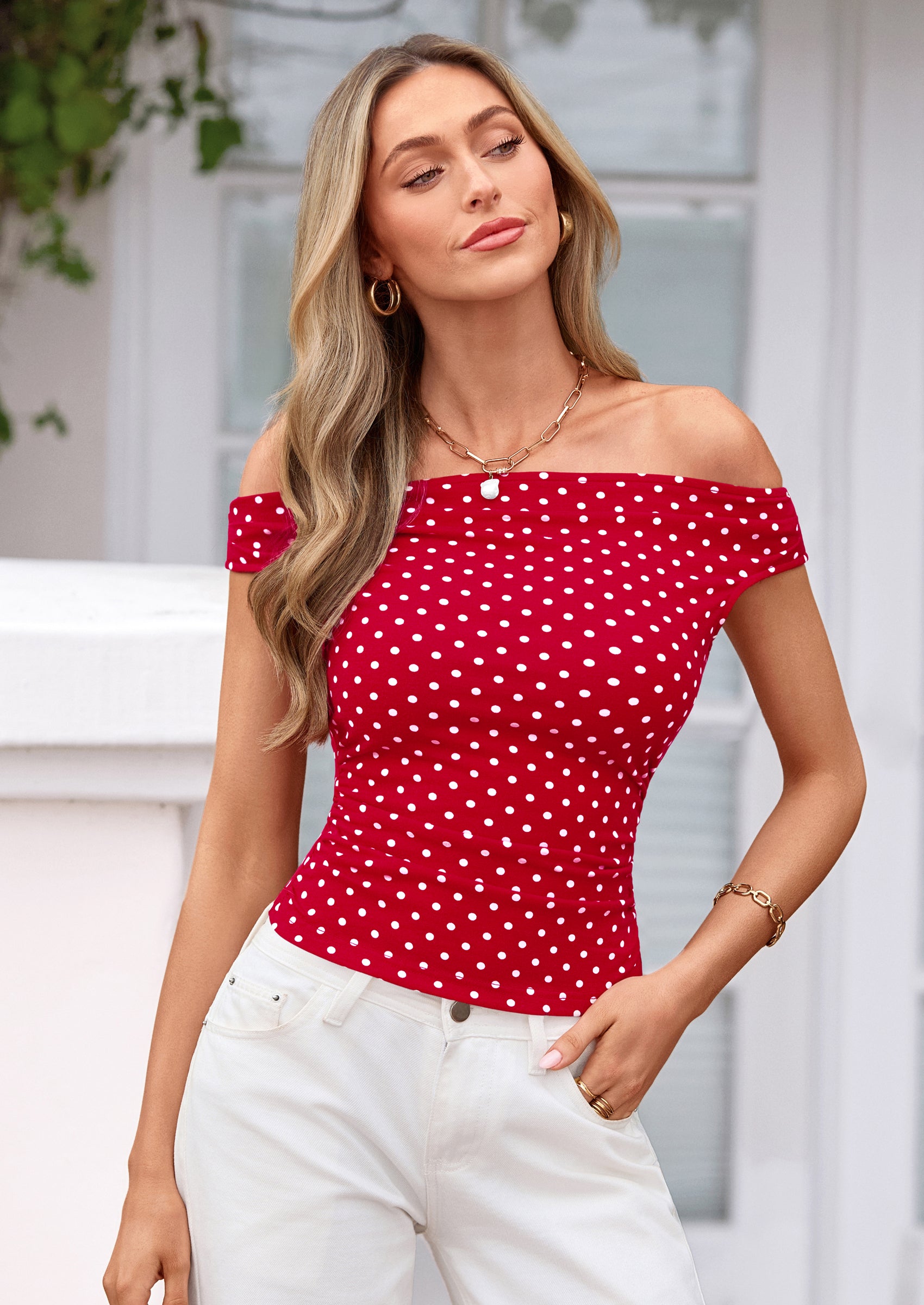 PRETTYGARDEN Womens Off The Shoulder Tops Summer Y2K Clothes Going Out Shirts Ruched Tank Top Date Night Outfits