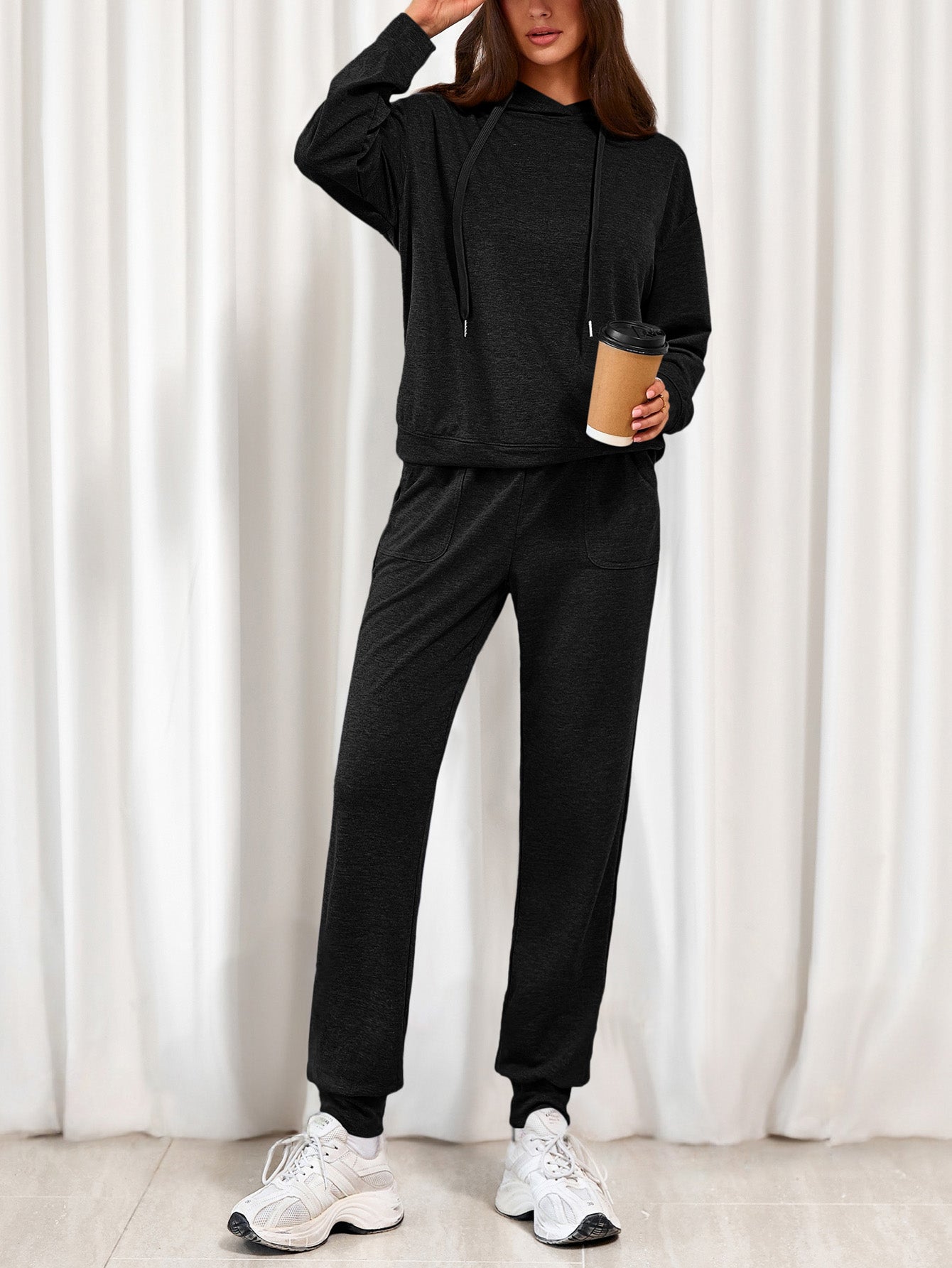 PRETTYGARDEN Women's Two Piece Outfits Sweatsuits Lounge Sets Hoodies Sweatshirt Joggers Sweatpants Fall Fashion Clothes