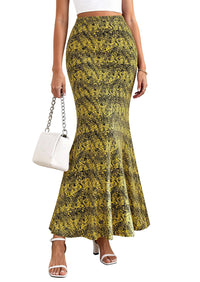 PRETTYGARDEN Maxi Skirts for Women 2026 Summer Flowy High Waisted Polka Dot Mermaid Office Work Spring Fashion Long Skirt PRETTYGARDEN