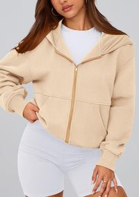 PRETTYGARDEN Hoodies For Women Sweatshirt Zip Up Hoodie Fall Fashion Trendy Long Sleeve Jackets Winter Clothing Outfits