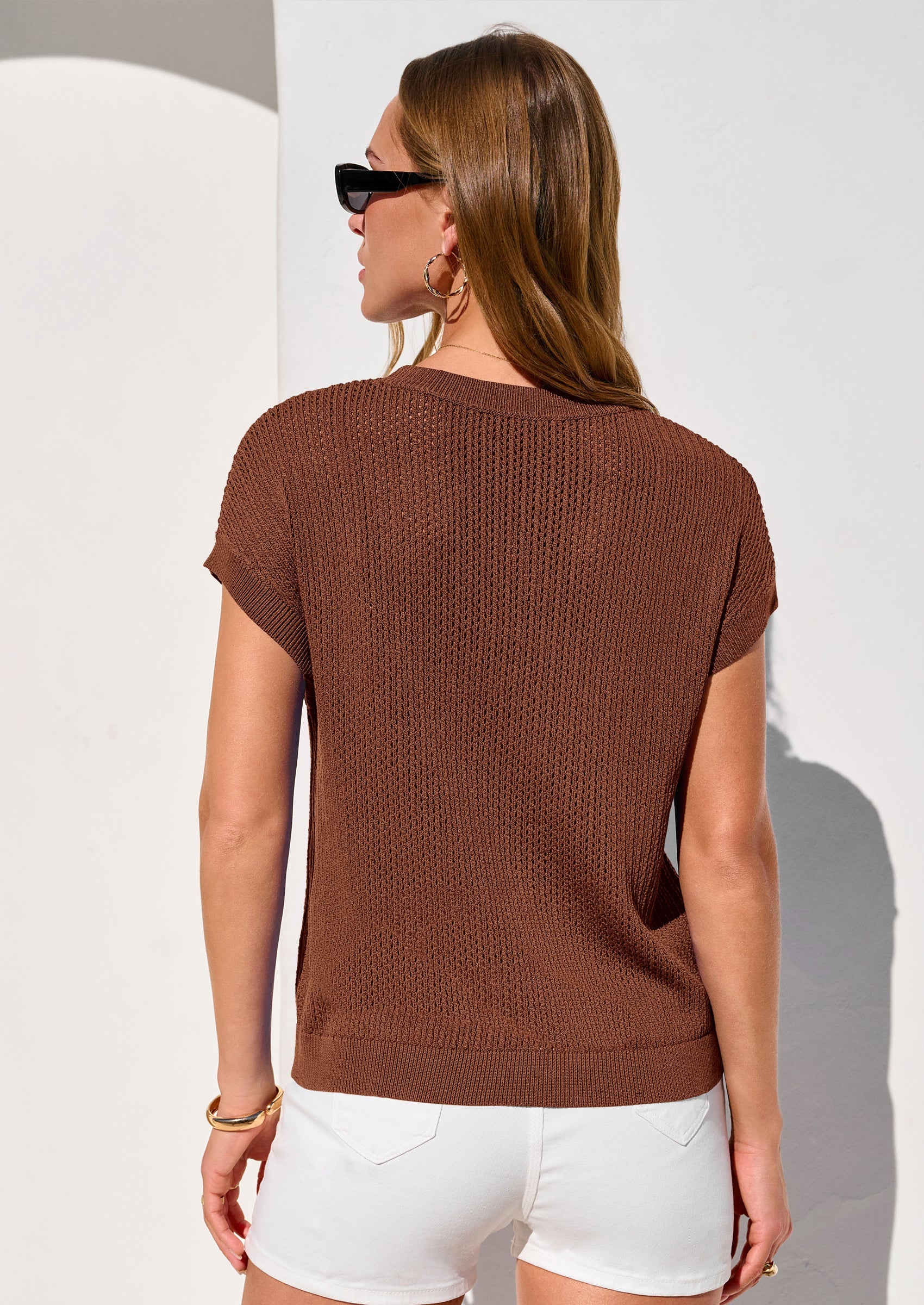 PRETTYGARDEN Women Spring Sweater Vest Business Casual Tank Top Lightweight Cap Sleeve Knit Shirts Trendy Summer Outfits PRETTYGARDEN